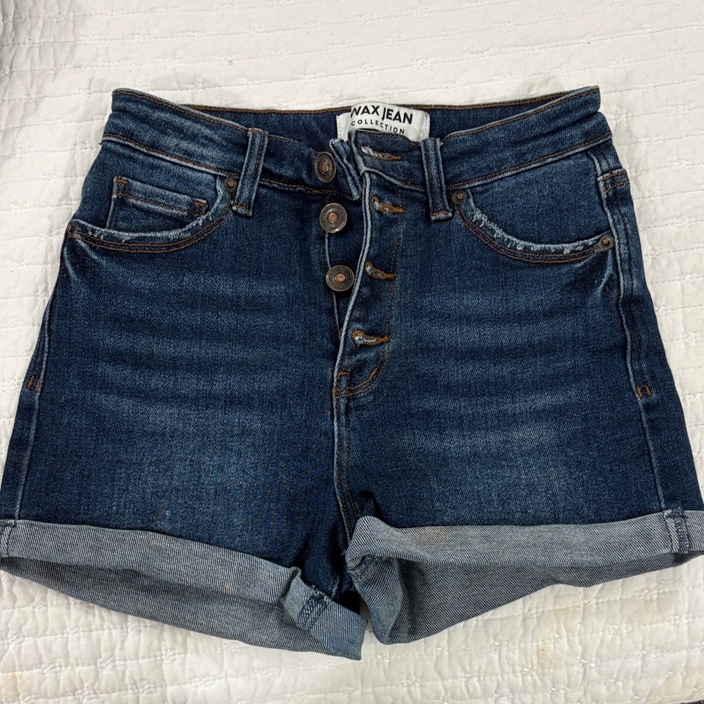 Wax Jean Women's Deep Indigo Denim Shorts